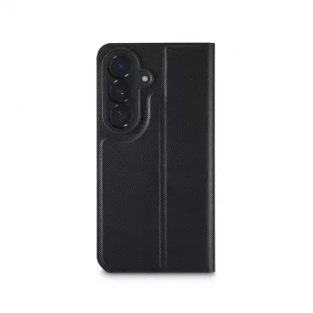 Dėklas folio HAMA Daily Protect, skirtas Samsung Galaxy S26, 16 cm (6,3 colio), juodas, su 2 kortelių kišenėmis ir stovu