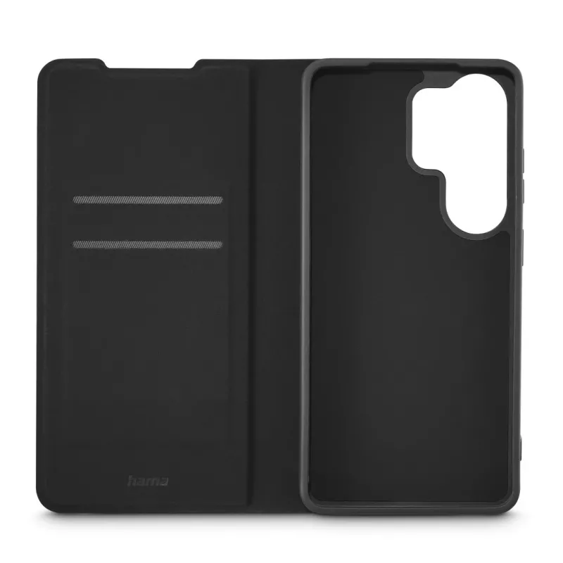 Folio dėklas mobiliesiems telefonams HAMA Daily Protect, skirtas Galaxy S26 Ultra, 17,5 cm (6,9 colio), juodas, 2 kortelių kišenės, stalinis stovas