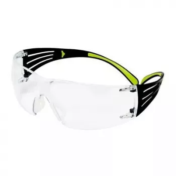 Apsauginiai akiniai 3M SF4000CC1 — plastikiniai apsauginiai akiniai, skaidrus lęšis, juoda/žalia