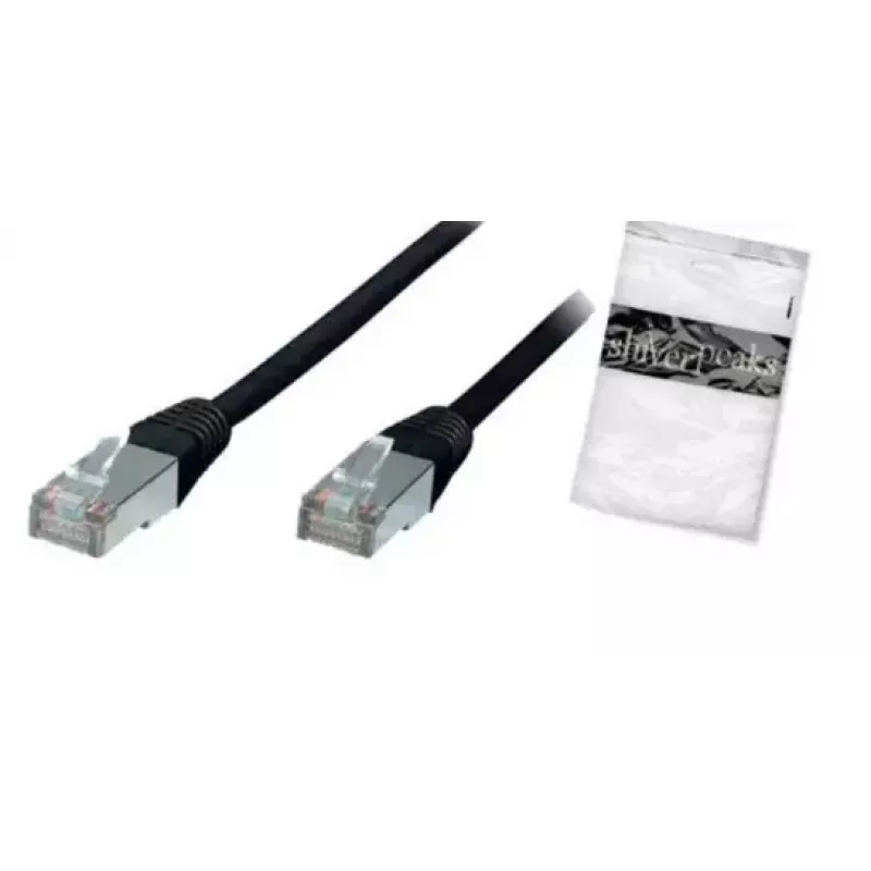 Tinklo kabelis ShiverPeaks BS75111-S 1m Cat5e F/UTP juodas