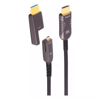 HDMI kabelis ShiverPeaks BS30-52085 15m HDMI A tipas (vyriškas) – HDMI D tipas (mikro, vyriškas) 48 Gbit/s