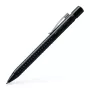 Tušinukas Faber-Castell 243999 – ištraukiamas, mėlynas rašalas, vidutinis antgalis, juodas korpusas, 1 vnt.