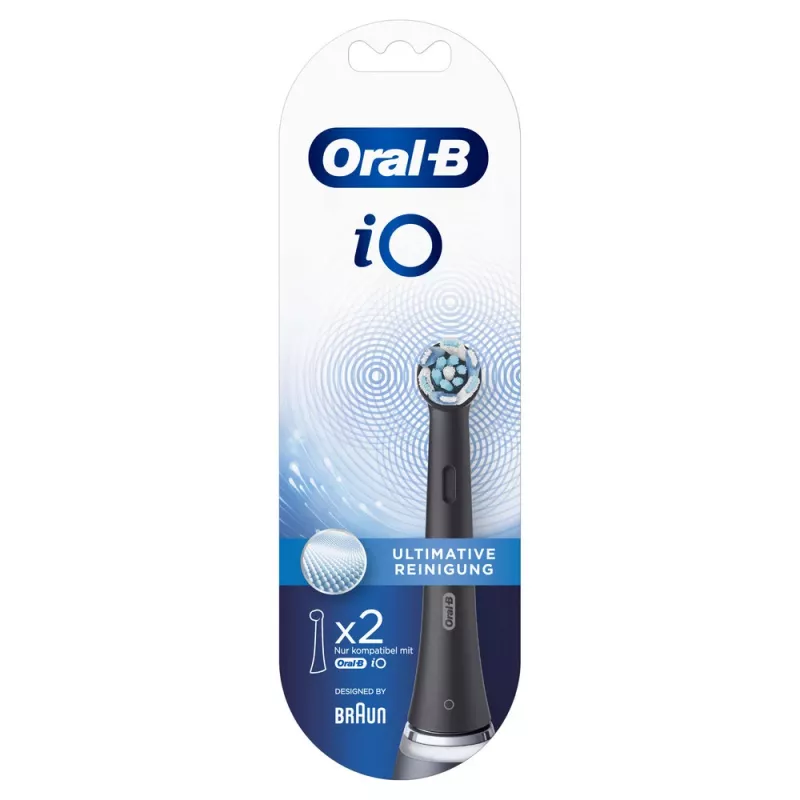 Oral-B iO Ultimate Clean Ultimatiniai šepetėlių antgaliai 2 vnt. Juodi
