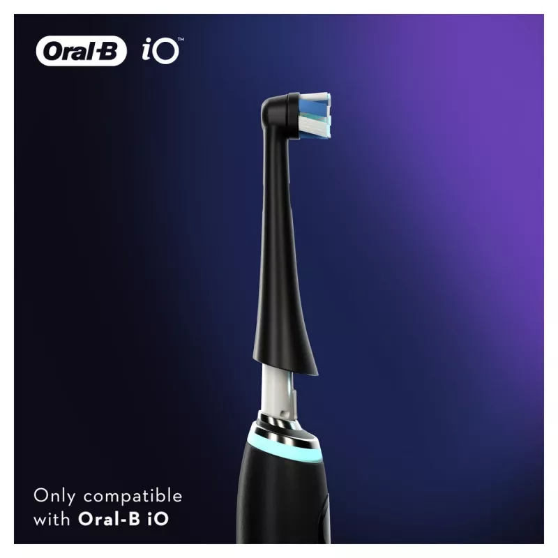 Oral-B iO Ultimate Clean Ultimatiniai šepetėlių antgaliai 2 vnt. Juodi