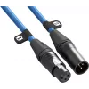 XLR laidas Rode XLR3M-B 3 m — vyriškas–moteriškas mikrofoninis laidas, mėlynas