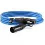 XLR laidas Rode XLR3M-B 3 m — vyriškas–moteriškas mikrofoninis laidas, mėlynas