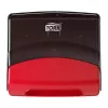 Popierinių rankšluosčių dozatorius Tork 654008 sieninis raudonas