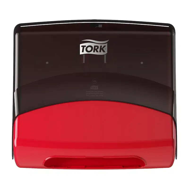Popierinių rankšluosčių dozatorius Tork 654008 sieninis raudonas