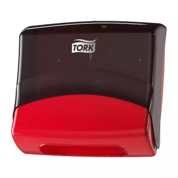 Popierinių rankšluosčių dozatorius Tork 654008 sieninis raudonas