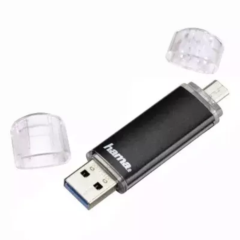 „Hama Laeta Twin“ 16GB USB atmintukas USB Type-A / Micro-USB 3.2 Gen 1 (3.1 Gen 1) Juodas
