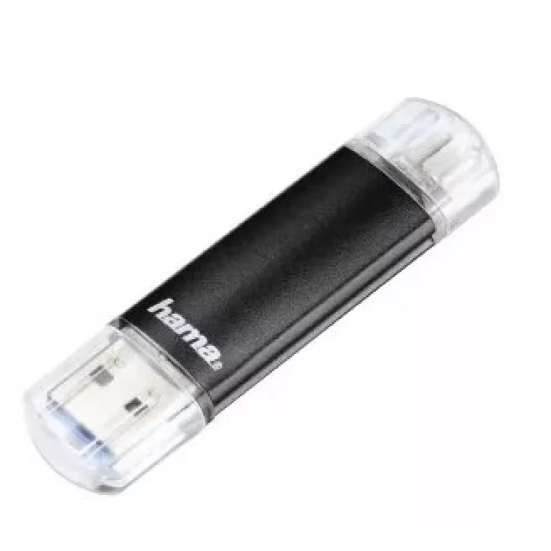 „Hama Laeta Twin“ 16GB USB atmintukas USB Type-A / Micro-USB 3.2 Gen 1 (3.1 Gen 1) Juodas