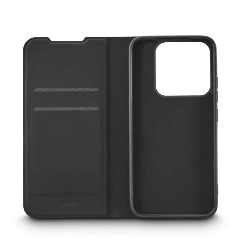 HAMA folio dėklas „Daily Protect“, skirtas Xiaomi 15T, 17,4 cm (6,83 colio), juodas, 2 kortelių kišenės, stalinis stovas