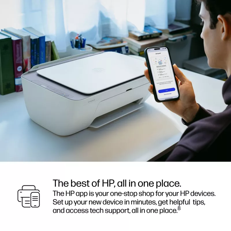 HP DeskJet 2922 belaidis daugiafunkcis spausdintuvas, terminiu rašalu, spalvotas spausdinimas, 4800 x 1200 DPI, spalvotas kopijavimas, A4, baltas