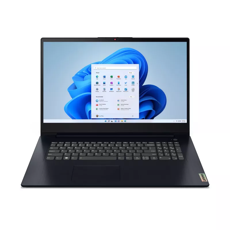 Nešiojamas kompiuteris Lenovo IdeaPad 3 17ABA7 AMD Ryzen™ 5 5625U 43,9 cm (17,3 colio) Full HD 16 GB DDR4-SDRAM 512 GB SSD Wi-Fi 6 (802.11ax) Windows 11 Home mėlyna