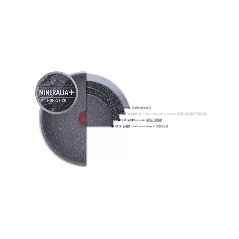 Universali keptuvė Tefal Healthy Chef G15002 Apvali 20 cm Pilka