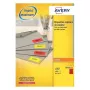 Lipnūs etikečių lapai AVERY DP24R-100 (raudoni, A4, 100 etikečių lape, 2400 vnt.)