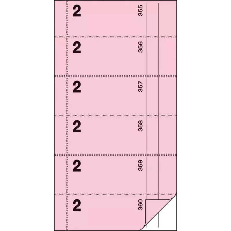 Verslo forma Sigel BO002 (rožinė-balta, 120 lapų, 105×200 mm)