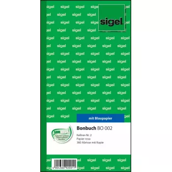 Verslo forma Sigel BO002 (rožinė-balta, 120 lapų, 105×200 mm)