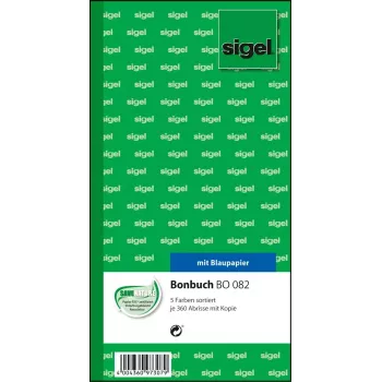 Ne lipnios etiketės Sigel BO082 Įvairiaspalvės Stačiakampės