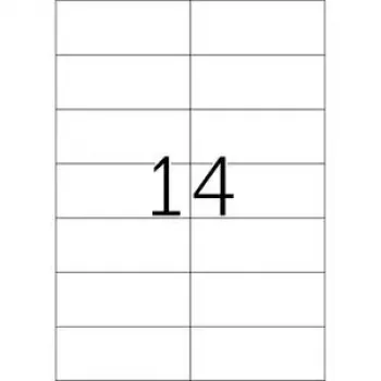 Nuimamos etiketės HERMA 5081 A4 105x42,3 mm baltos 350 vnt.