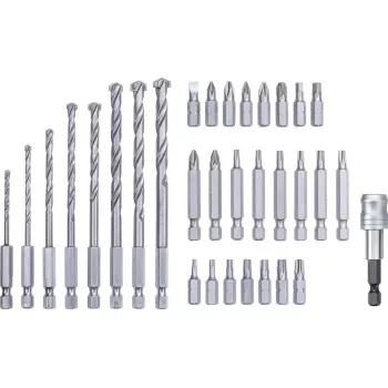 Gręžtų ir antgalių rinkinys KWB Bit and Drill Bit Box 33 vnt.