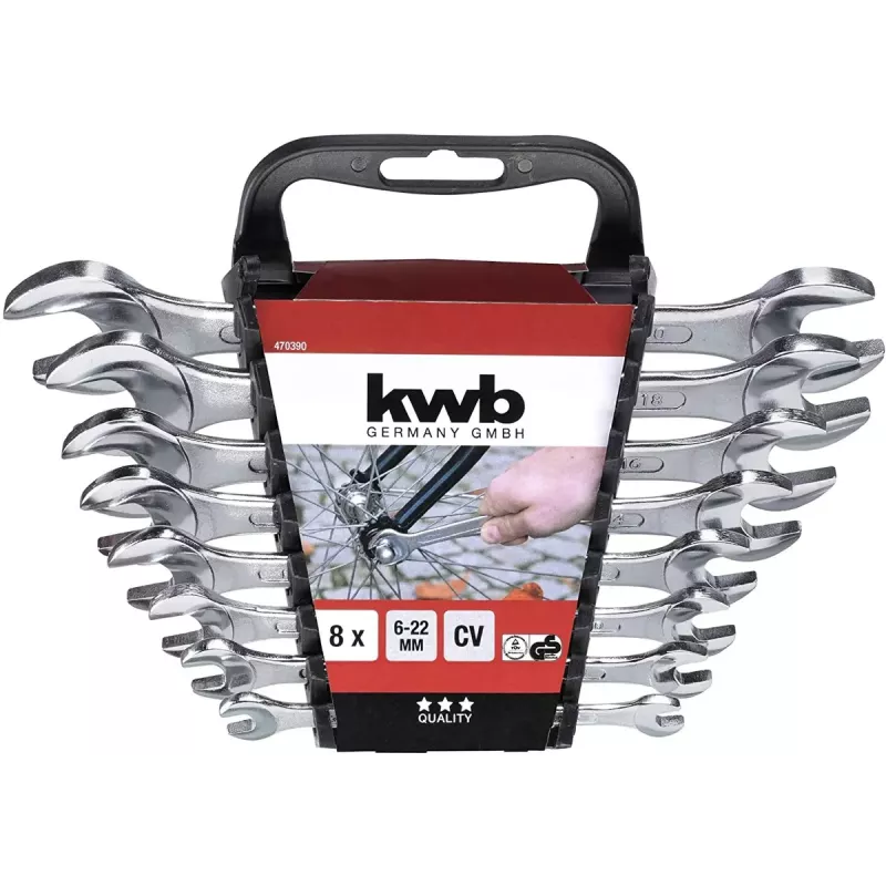 Atviras raktų rinkinys KWB 470390 8 vnt 234x162x40 mm