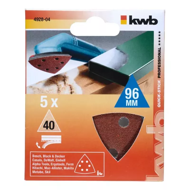 Šlifavimo padėklai KWB 492806, 5 vnt.