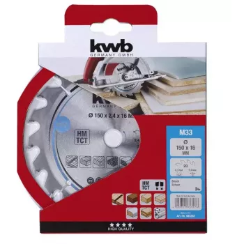 Diskinis pjūklas KWB 583357 150 mm kietmedžiui, fanerai, minkštmedžiui