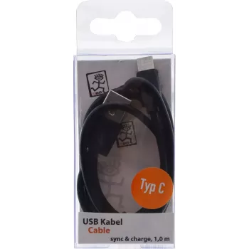 USB laidas 2GO 795782 1m USB B USB C juodas USB 3.2 Gen 1