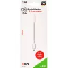 Audio kabelis 2GO 797140 0,1 m 3,5 mm Lightning baltas
