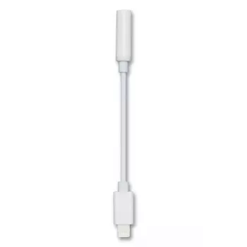 Audio kabelis 2GO 797140 0,1 m 3,5 mm Lightning baltas