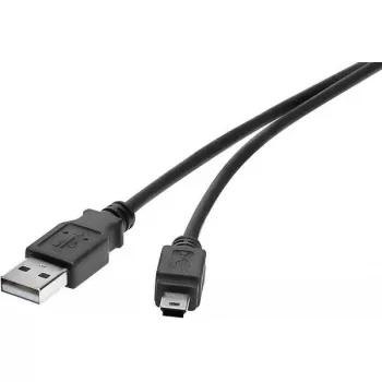 USB kabelis Renkforce RF-4455807 0,3 m USB A – Mini-USB B juodas