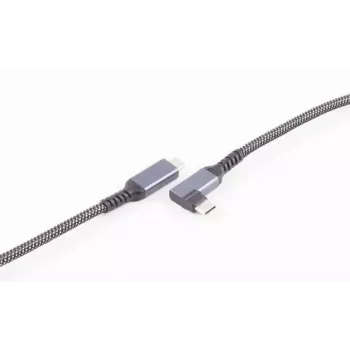 USB C laidas ShiverPeaks BS14-75017, USB 3.2 Gen 2 (10 Gbit/s), 2 m, juoda/balta