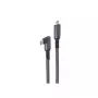 USB C laidas ShiverPeaks BS14-75017, USB 3.2 Gen 2 (10 Gbit/s), 2 m, juoda/balta