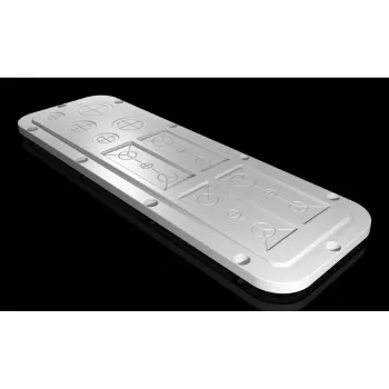 Rack plokštė Rittal SZ 2563.200 šviesiai pilka plastikinė 447×149 mm