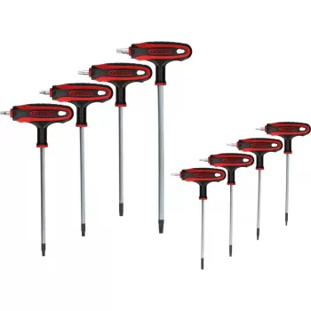 L formos Torx raktų rinkinys KS Tools 151.8165, chromo-vanadžio plienas, 8 vnt.