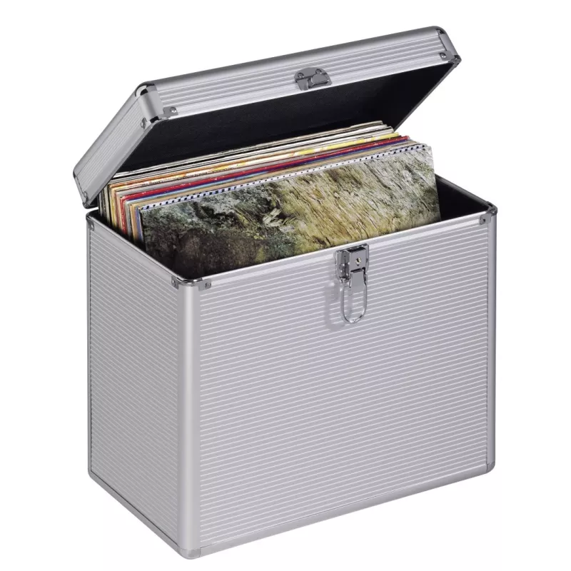 Hama 00181435 dėklas vinilinėms plokštelėms Microgroove sidabrinis