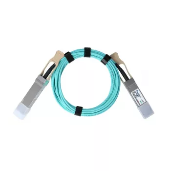 BlueOptics QSFP56 į QSFP56 šviesolaidinis kabelis 7 m, Aqua spalva