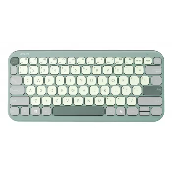 Bevielė Bluetooth 75% ASUS Marshmallow KW100 klaviatūra — QWERTZ išdėstymas, žirkliniai jungikliai, žalia, namams