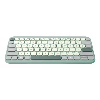 Bevielė Bluetooth 75% ASUS Marshmallow KW100 klaviatūra — QWERTZ išdėstymas, žirkliniai jungikliai, žalia, namams