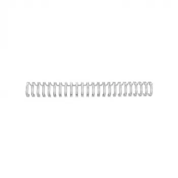 GBC WireBind Spines 3:1 A5 6mm 24L, sidabrinės, 3 lapai, 100 vnt.