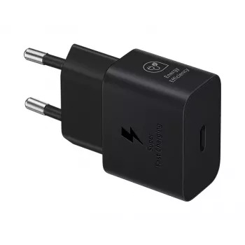 Maitinimo adapteris Samsung 25W EP-T2510XBEGWW Juodas USB-C greitas įkrovimas