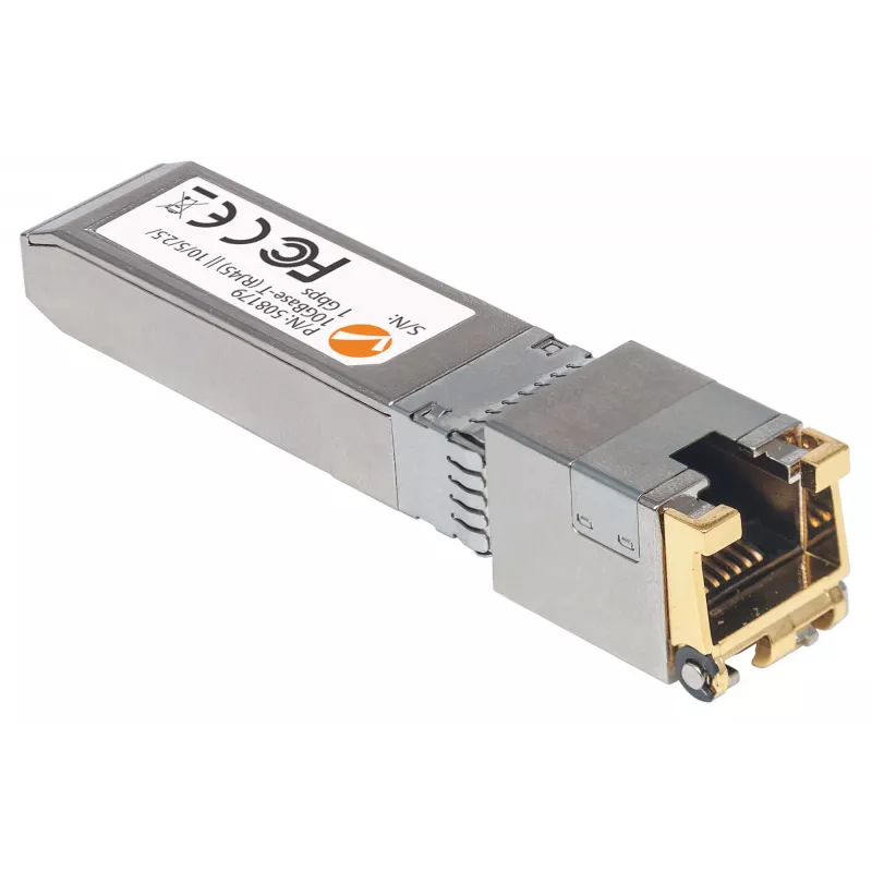 Intellinet 10 Gigabit vario SFP+ modulis, 10GBase-T (RJ45), 30 m, iki 10 Gbps, suderinamas su Cisco MA-SFP-10G-T