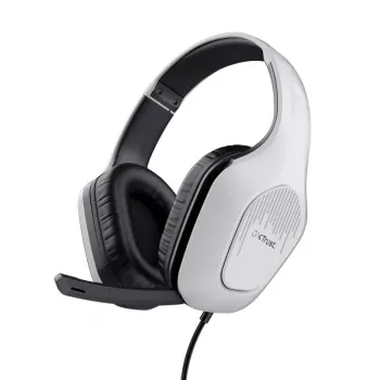 Trust GXT 415PS ZIROX Ausinės Laidinės Galvos Juosta Žaidimams Juoda, Balta