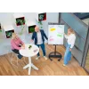 Mobilus flipchart su apvaliu pagrindu Legamaster SKETCH EASY — plieninis, 5 ratukai, 720×600 mm