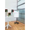 Mobilus flipchart su apvaliu pagrindu Legamaster SKETCH EASY — plieninis, 5 ratukai, 720×600 mm