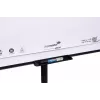 Mobilus flipchart su apvaliu pagrindu Legamaster SKETCH EASY — plieninis, 5 ratukai, 720×600 mm