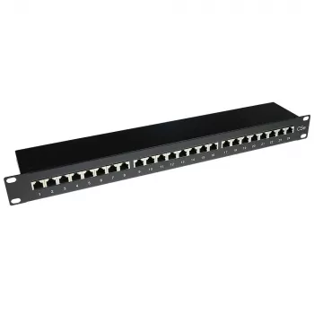 ACT Patchpanel CAT5E ekranuotas 24 prievadai su dangteliu
