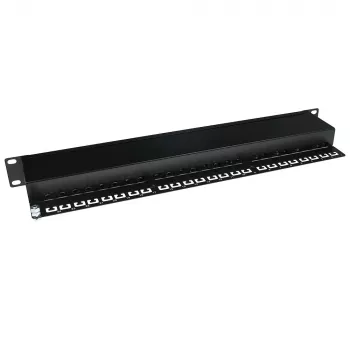 ACT Patchpanel CAT5E ekranuotas 24 prievadai su dangteliu