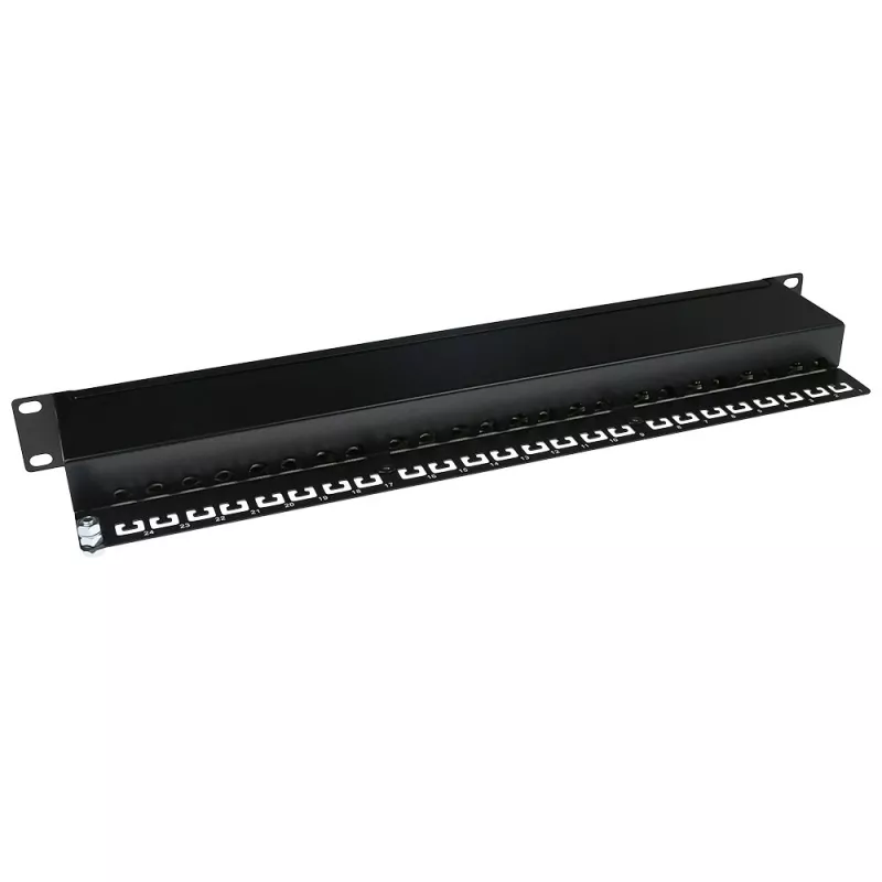 ACT Patchpanel CAT5E ekranuotas 24 prievadai su dangteliu